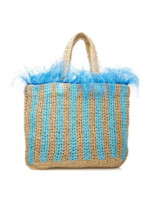 BORSA WAKIKI T CON PIUME RUE MADAM | 1040AZZURRA